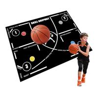 Tapis d'entraînement en caoutchouc antidérapant pour l'amélioration de la vitesse - 120 x 86 cm - Idéal pour le basket-ball, le football, les exercices d'agilité, les exercices de fitness