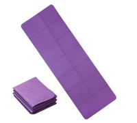 Tapis d'entraînement pliable non Slip - Tapis d'exercice portable double face compact pour yoga, pilates, étirement | Accessoire de fitness avec voyages pratiques depuis la maison