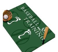 Tapis d'entraînement pour batteur de baseball - Tapis de frappe professionnel antidérapant - Tapis d'entraînement de softball pour débutants à la maison et à l'école