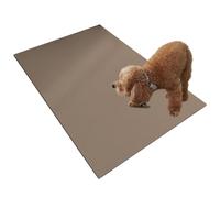 Tapis D'entraînement Pour Chiot, Imperméable Et Antidérapant, Tapis De Protection Au Sol, Réutilisable Pee Pad Pour Gamelle De Nourriture Et D'eau, Pour Parc De Jeu Pour Chien/Chat/Lapin(Brown,80x120c