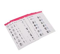 Tapis D'entraînement pour Ongles en Papier Stéréographique, 12 Modèles D'icônes Lavables et Réutilisables, Feuille de Pratique pour Plusieurs Formes D'Ongles, Excellent Outil