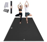 Tapis d'entraînement VEVOR, tapis de yoga premium, antidérapant, haute densité, tapis de yoga d'entraînement pour hommes et femmes, tapis de fitness et d'entraînement avec sac et sangle de transport,