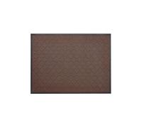 Tapis d'Entrée 119,4x89cm Moderne Elégant Envers Antidérapant TPE Lavable Marron