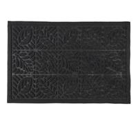 Tapis d'entrée ALTOBUY embossé antidérapant en caoutchouc noir 40x60 cm Noir