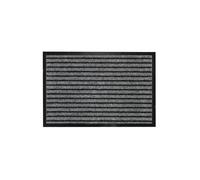 Douceur d'Intérieur, Tapis Rectangle (40 x 60 cm) Toscan Noir/Gris, Anti-Poussière & Grattoir