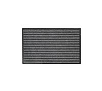 Douceur d'Intérieur, Tapis Rectangle (50 x 80 cm) Toscan Noir/Gris, Anti-Poussière & Grattoir