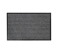 Tapis d'Entrée Anti-Poussière "Toscan" 50x80cm Noir & Gris