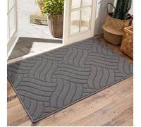 Tapis d'entrée Antidérapant Absorbant 60x90cm - FREOSEN - Gris - Moderne - Rectangulaire