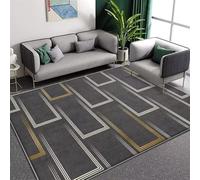 Tapis D'entrée Blanc Doré Gris Tapis Salon Couloir Antidérapant Paillasson Extérieur Polyester Paillasson Exterieur Interieur Rug Salon Chambre Lavable 100x150cm