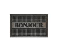 Tapis d'Entrée "Bonjour" 45x75cm Noir