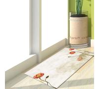 Tapis D'entrée Brique Rouge Vert Outdoor Teppich Wohnzimmer Tapis De Couloir Exterieur Polyester Rug Salon Paillasson Extérieur Lavable Tapis De Passage Chambre Antidérapant 100x120cm