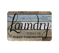 Tapis D'Entrée Buanderie Aujourd'hui Ou Demain Lavable Tapis Entree Exterieur Absorbant Paillassons pour Chambre À Coucher Exterieur Intérieur 40X60Cm