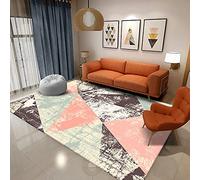 Tapis D'entrée Café Triangle Rose Outdoor Teppich Wohnzimmer Tapis De Couloir Exterieur Polyester Rug Salon Paillasson Extérieur Lavable Tapis De Passage Chambre Antidérapant 120x160cm