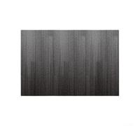 Tapis d'entrée découpable en polyester avec base en caoutchouc antidérapant pour l'intérieur - Piège la poussière - Tapis de protection à poils courts (gris)
