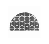 Tapis d'Entrée Demi-Lune "Cosmix" 45x75cm Gris Gris G