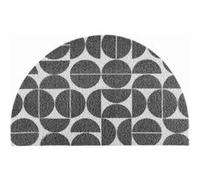 Tapis d'Entrée Demi-Lune "Cosmix" 45x75cm Gris