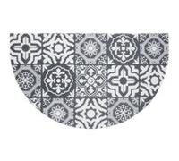 Tapis d'Entrée Demi-Lune "Lisbonne" 45x75cm Gris