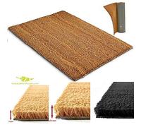 Tapis d'entrée en Coco | Paillasson Fibres en Coco Naturel - Effet nettoyant et grattant | Multi usages | Dimension et Couleur au Choix (Largeur 60cm x Longueur 80cm x Hauteur 24mm, Naturel)