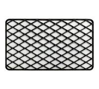 Tapis d'Entrée en PVC "Grille" 34x58cm Noir Noir G