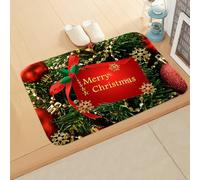 Tapis D'entrée Feuilles Vertes Dorées Tapis Salon Couloir Antidérapant Paillasson Exterieur Interieur Polyester Paillasson Extérieur Rug Salon Chambre Lavable 120x160cm