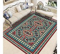 Tapis D'entrée Géométrie Rouge Noir Outdoor Teppich Wohnzimmer Tapis De Couloir Exterieur Polyester Rug Salon Paillasson Extérieur Lavable Tapis De Passage Chambre Antidérapant 40x60cm