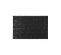 Tapis d'entrée grattoir antidérapant en caoutchouc noir 40x60 cm - -