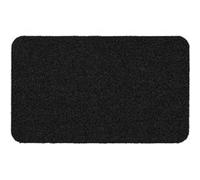 Douceur d'Intérieur, Tapis Rectangle (45 x 75 cm) Odin Noir, Anti-Poussière & Grattoir