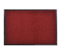 vidaXL Tapis d'entrée en PVC Antidérapant Synthétique 90 x 120 cm Rouge