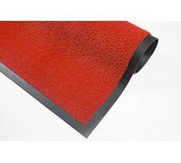 Tapis d'entrée haut de gamme ultra résistant - pour une utilisation industrielle, à l'atelier, ou en boutique - lavable en machine à 60 °C et antidérapant. Taille: 115 x 300 cm - Rouge