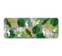 Tapis d'Entrée Imprimé Cacatoes 45x120cm Vert Vert G