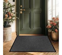 Tapis D'Entrée Intérieur 45 x 125 cm Antidérapant, Lavable, Absorbant Paillassons pour Entrée pour Chien, Entrée, Porte et Couloir, Noir