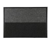 Je Cherche une Idée Paillasson TX0174 2 en 1 brossant antidérapant 50x70 cm Noir et Gris