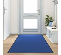 Tapis D'entrée Lavable Bleu 120x350 Cm