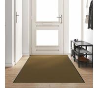 Tapis D'entrée Lavable, Marron, 120x350 Cm