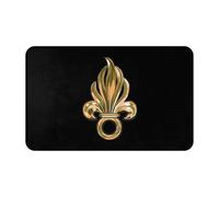 Tapis D'Entrée Logo De La Légion Étrangère Française Absorbant Tapis De Bain Antidérapant Paillasson Interieur pour Couloir Cuisine Intérieur 60X40Cm