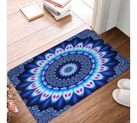 Tapis D'Entrée Mandala Yeux Maléfiques Grecs Anti-Poussière Tapis De Sol Absorbant Paillasson Interieur pour Couloir Bureau Jardin 60X40Cm