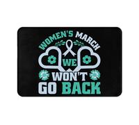 Tapis D'Entrée Marche des Femmes : Nous Ne Reviendrons Pas en Arrière Lavable Tapis Porte Résistant Paillasson Interieur pour Jardin Couloir Chambre 60X40Cm