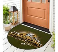 Tapis d'entrée - Motif sport de lutte - Pour intérieur et extérieur - Lavable - Absorbant - Antidérapant - 91,4 x 61 cm