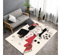 Tapis D'entrée Noir Beige Rouge Tapis Salon Couloir Antidérapant Paillasson Exterieur Interieur Polyester Paillasson Extérieur Rug Salon Chambre Lavable 40x60cm