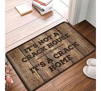 Tapis d'entrée pour ce n'est pas une maison craquelée, c'est une lampe de bureau fissurée