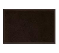 Tapis d'entree rectangle 40 x 60 cm anti-poussiere uni telio Noir Noir