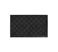 Tapis d'Entrée Rectangle "Emilio" 45x75cm Noir