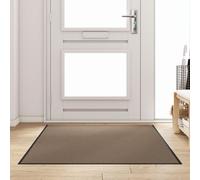 vidaXL Tapis d'entrée Autre Beige et Noir 120 x 180 cm, Tapis d'entrée rectangulaire antidérapant, Pratique, Joli, Comfy pour Le Salon, Parfait pour la Maison.