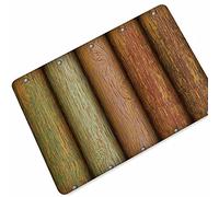 Tapis d'entrée rustique en bois de grange ancien paillasson pour entrée d'entrée Paillasson Paillasson Paillasson d'intérieur et d'extérieur Tapis bas pour terrasse 40 x 80 cm