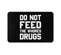 Tapis D'Entrée s'il Vous Plaît Ne Donnez Pas De Drogue Aux Prostituées. Antidérapant Tapis De Porte Douces Paillasson D'Intérieur pour Salle De Bain Jardin Bureau 60X40Cm