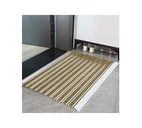 Tapis d'entrée toutes saisons avec cadre en aluminium, tapis d'entrée extérieur/intérieur robuste et imperméable, dos antidérapant discret for porte d'entrée, patio(Yellow,120x180cm/47.2x70.9in)