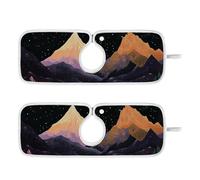 Tapis derrière le robinet pour évier de cuisine Empêche l'humidité à suspendre Tapis de séchage pour comptoir de cuisine pour comptoir de salle de bain 60 cm - Illustration de montagne noire