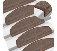 Tapis d'escalier 10 pièces 65 x 24 x 4 cm Marron café Demi-Rond Grand,Maison & Jardin, Produits ménagers, Revêtements de marches, Brun (Poids 2.85KG)