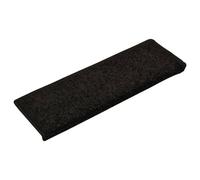 Tapis d'escalier 15 pcs 65x25 cm Noir vidaXL vidaXL