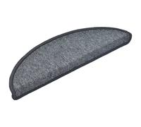 Tapis D'escalier 15 Pcs Gris Foncé 56x17x3 Cm